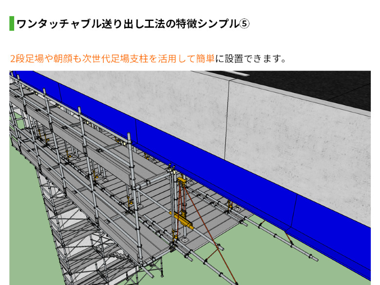 ワンタッチャブル送り出し工法6